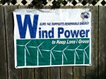 This sign advocating wind power on a fenceline right next to&nbsp;…