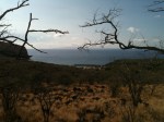 Most of the island is dry grass and rock, like this ridge above Manele&nbsp;Harbor