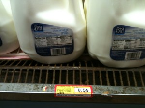 A gallon of milk is almost $9.00