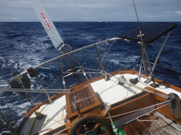 Making smart time on a clear day.